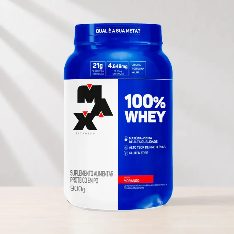 100% Whey Concentrado 900g - Max Titanium