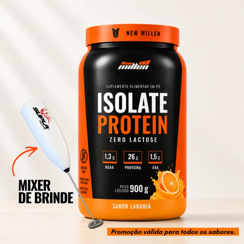 Isolate Protein 900g - Zero lacotse + MIXER DE BRINDE