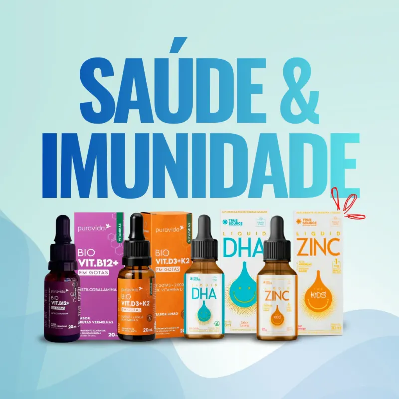 Saúde e Imunidade: Vitaminas Infantis (Gotas Sublinguais)