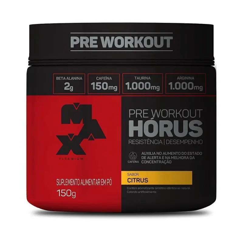Pre-Treino Horus 150gr - Max Titanium